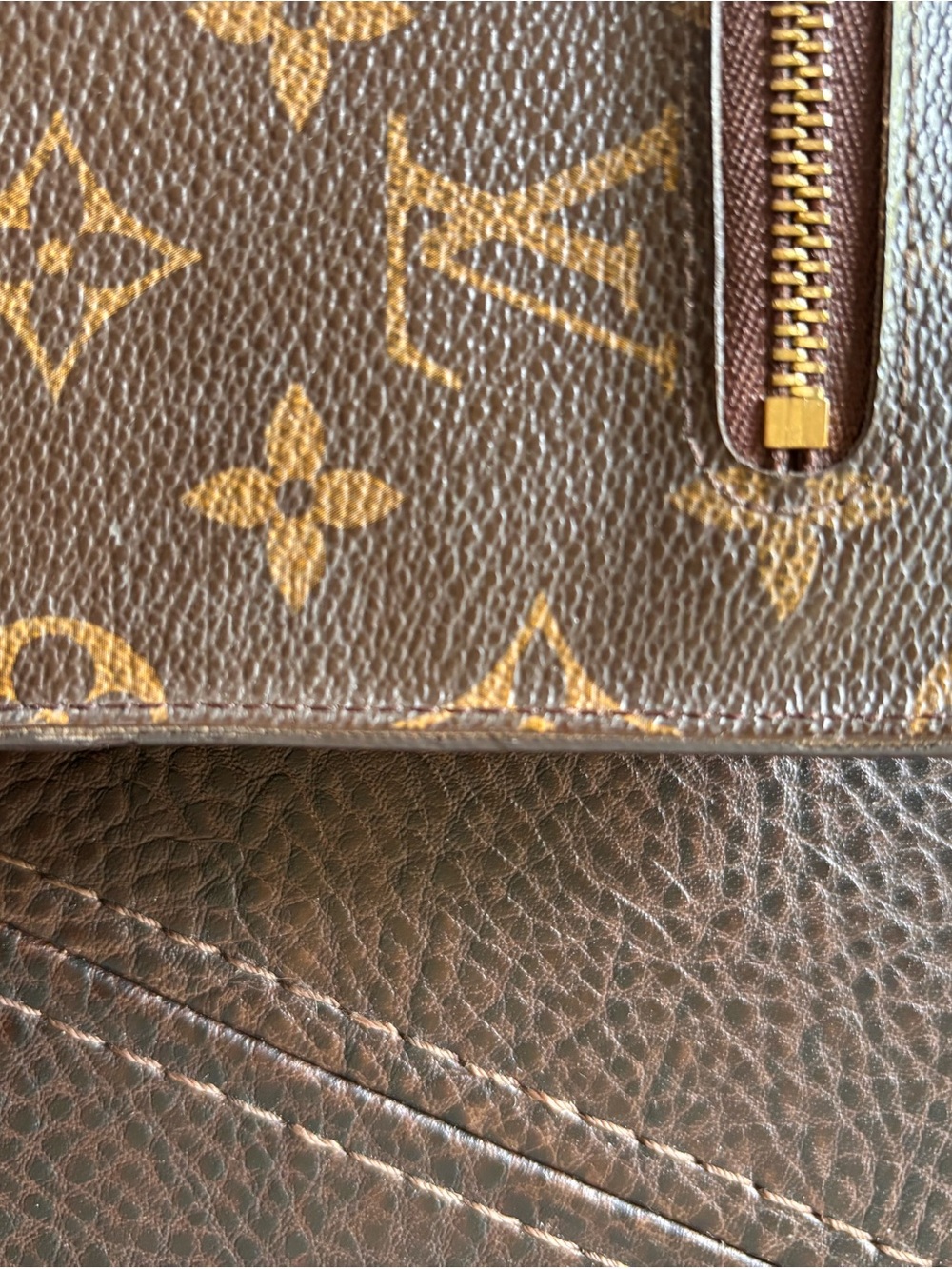 Louis Vuitton Monogram Canvas Brown & Gold Zip Wallet - Picture 13 of 16